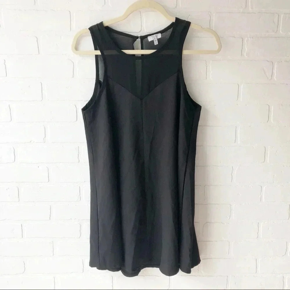 Tobi Black Shift Dress S‎